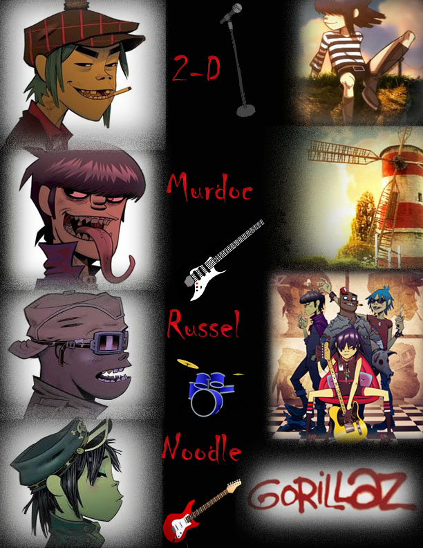 Gorillaz Feel Good Inc Class Project By 2dsgirlvange On Deviantart