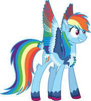 Updated Unique Style Rainbow Dash