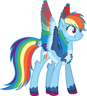 Updated Unique Style Rainbow Dash