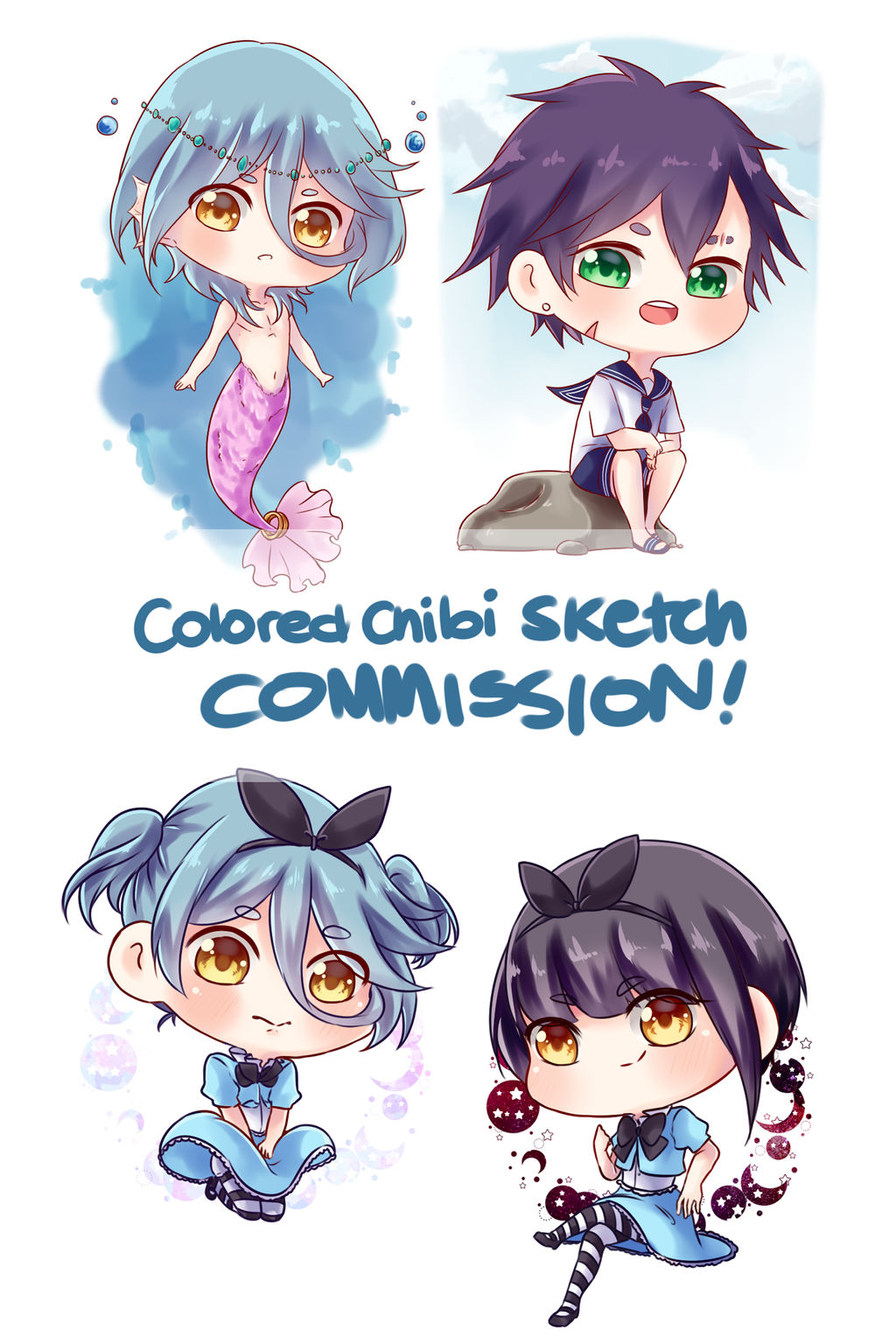 Colored Chibi Sketch SAMPLES by momorie on DeviantArt
