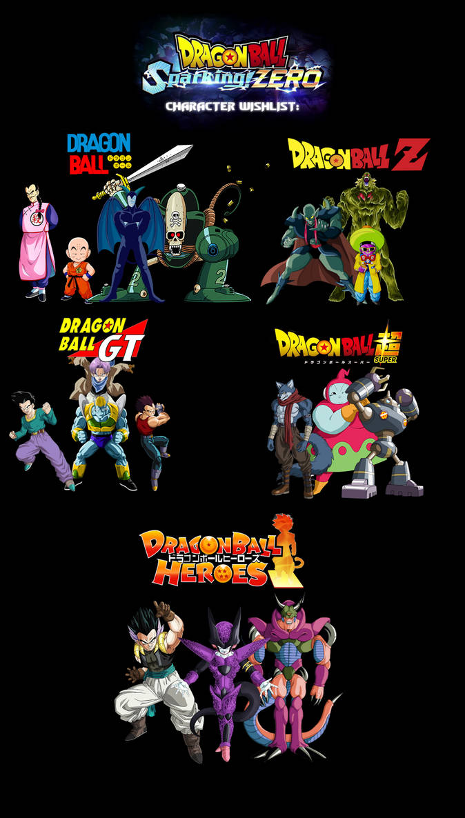 DBZ Sparking Zero Personal Wishlist by DarktonReturns on DeviantArt