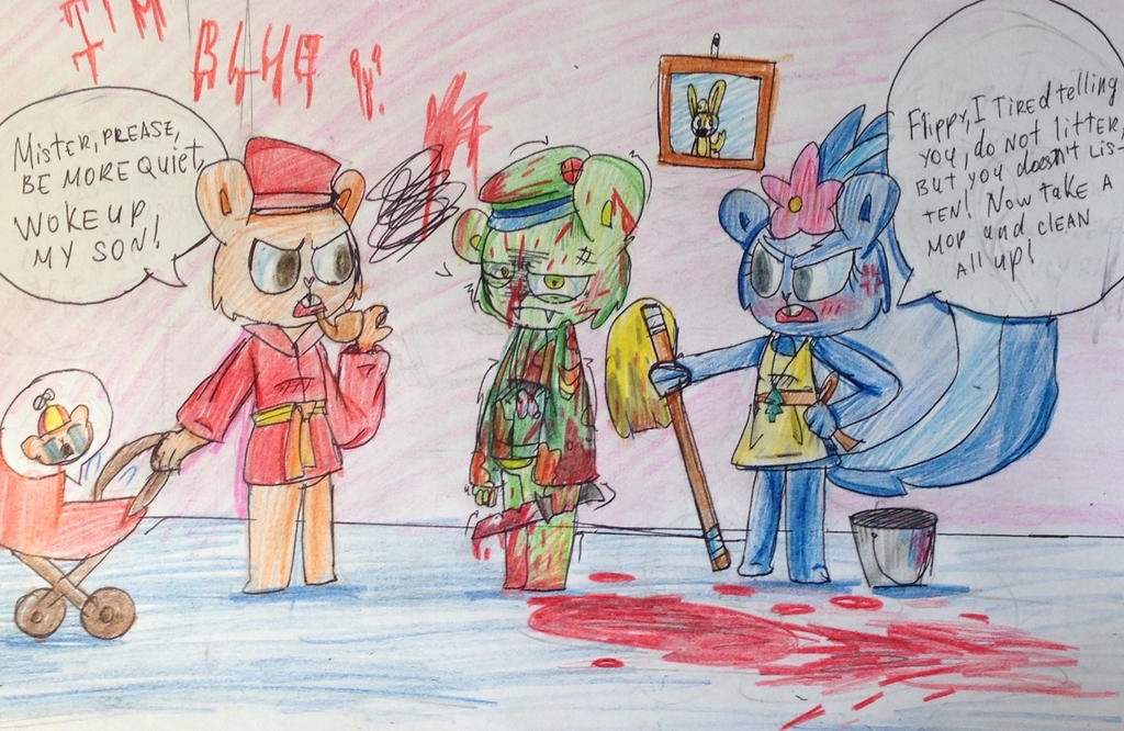 HTF- small comics about ... Neighbors by SemanaleJab on DeviantArt