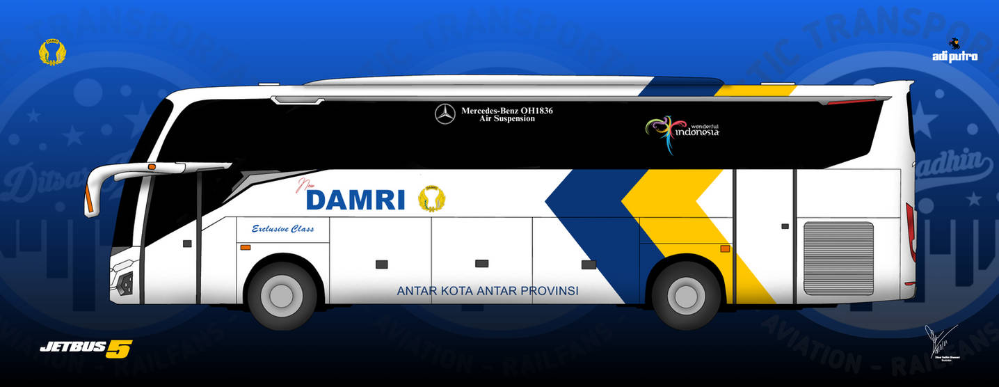 Jetbus 5 SHD with Damri Livery Application by Artistictransport01 on Jetbus 5 SHD with Damri Livery Application by Artistictransport01 on
