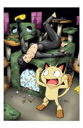 Catwoman with Meowth