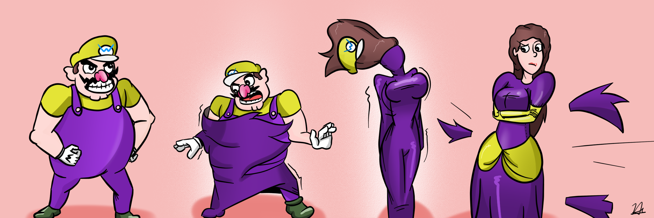 Kiriban prize: Wario into princess