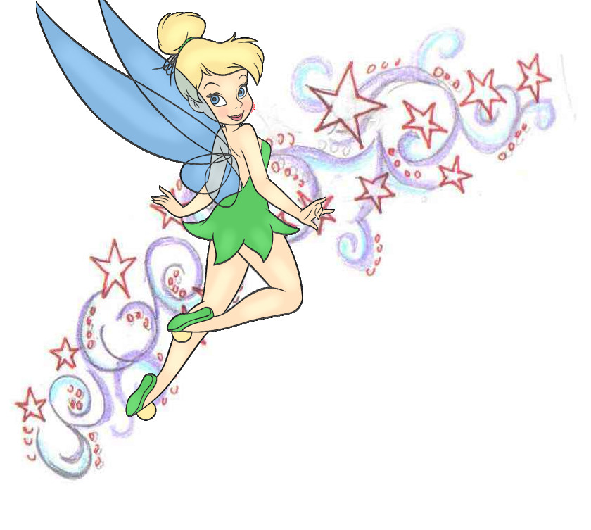 tinkerbell and stars