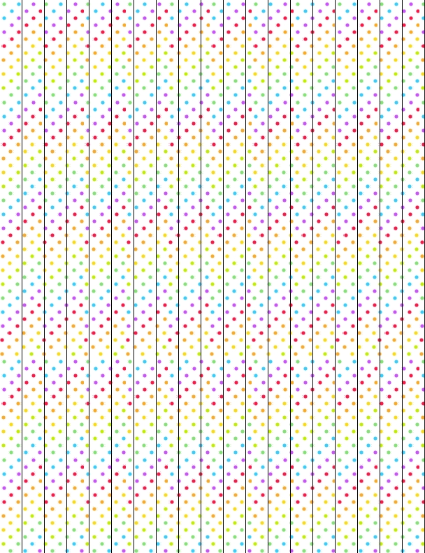 Rainbow Polka Dots Star Paper