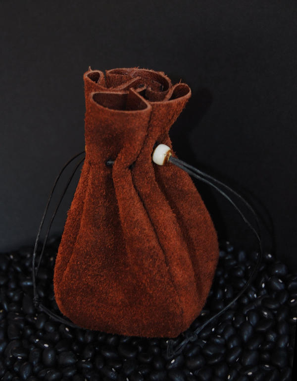Leather Drawstring Bag by Wyrdhaven on DeviantArt