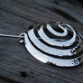 Hammered Silver Spiral Bun Ornament