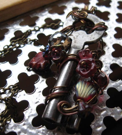 Skeleton Key Steampunk Necklace