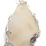 Frosty White Maine Sea Glass Necklace