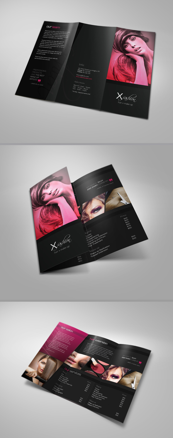 Hair Salon/Make up Artist Brochure