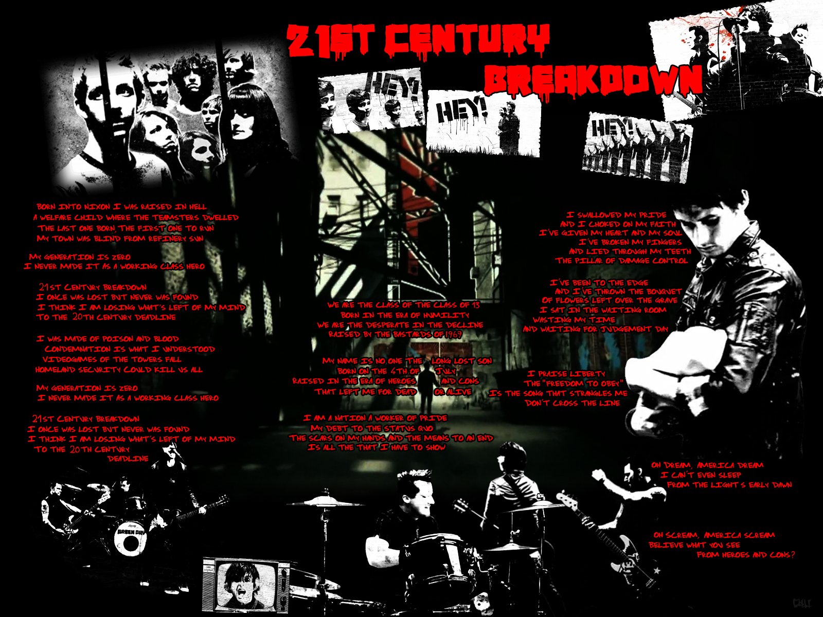 Green Day wallpaper_21st Century Breakdown_Lyrics