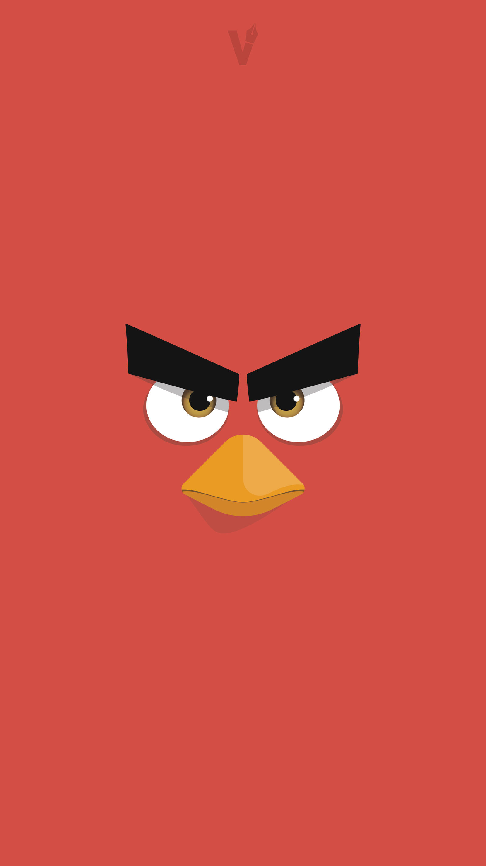 Red - Angry Birds Flat Wallpaper/Lockscreen. by armaghanbashir on DeviantArt
