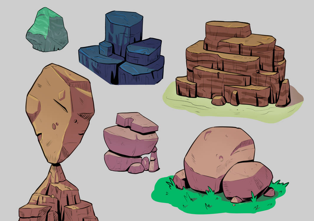 Rocks by Daiichii22 on DeviantArt