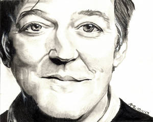 Stephen Fry drawn