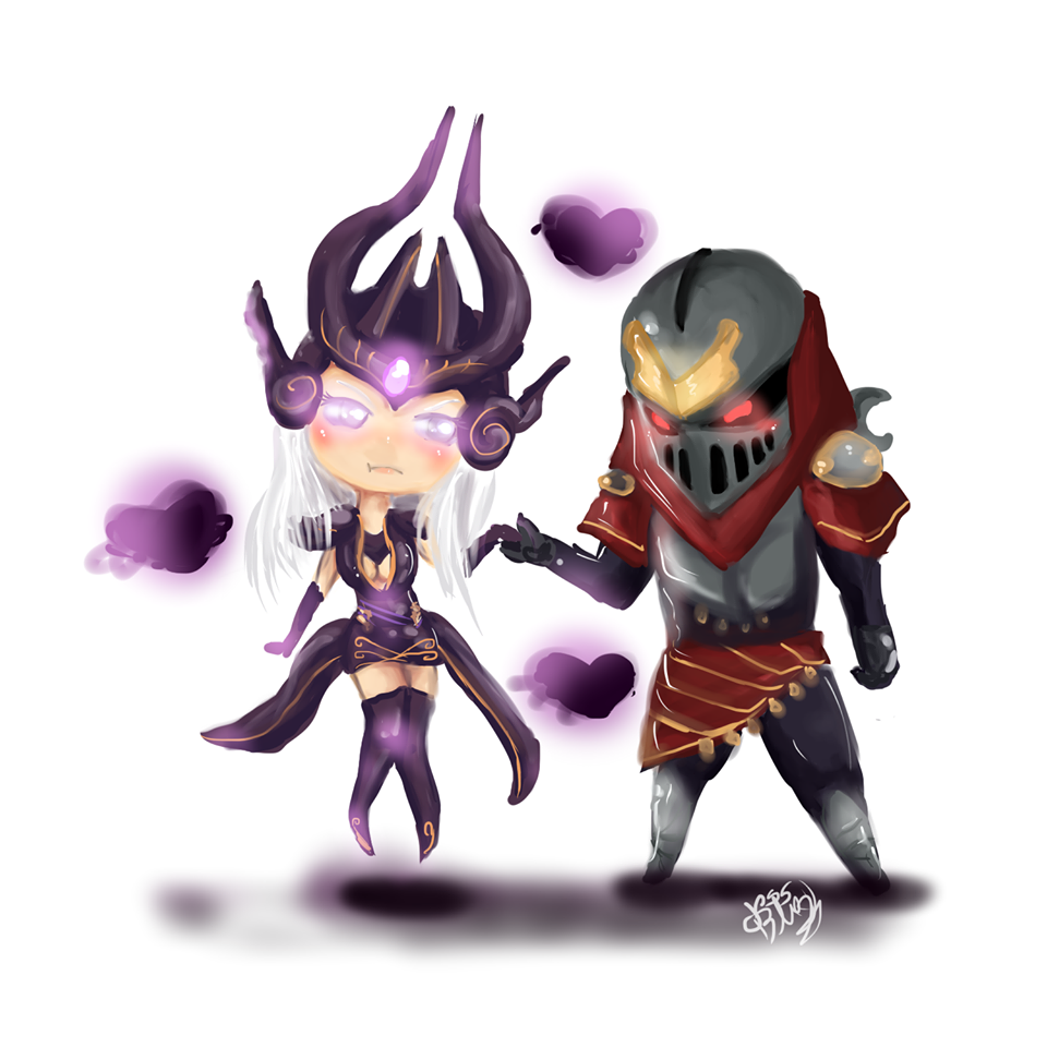 Syndra and Zed