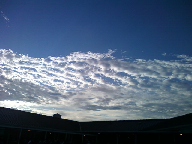 Clouds over the school