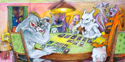 Pokemon Playing Magic the Gathering