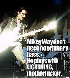 Mikey Way plays with Lighting