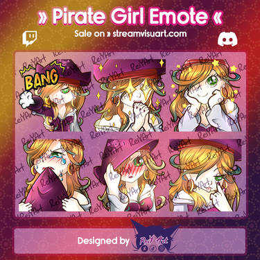 Cute Chibi Twitch discord Emotes for Streamer by priambodoagung on