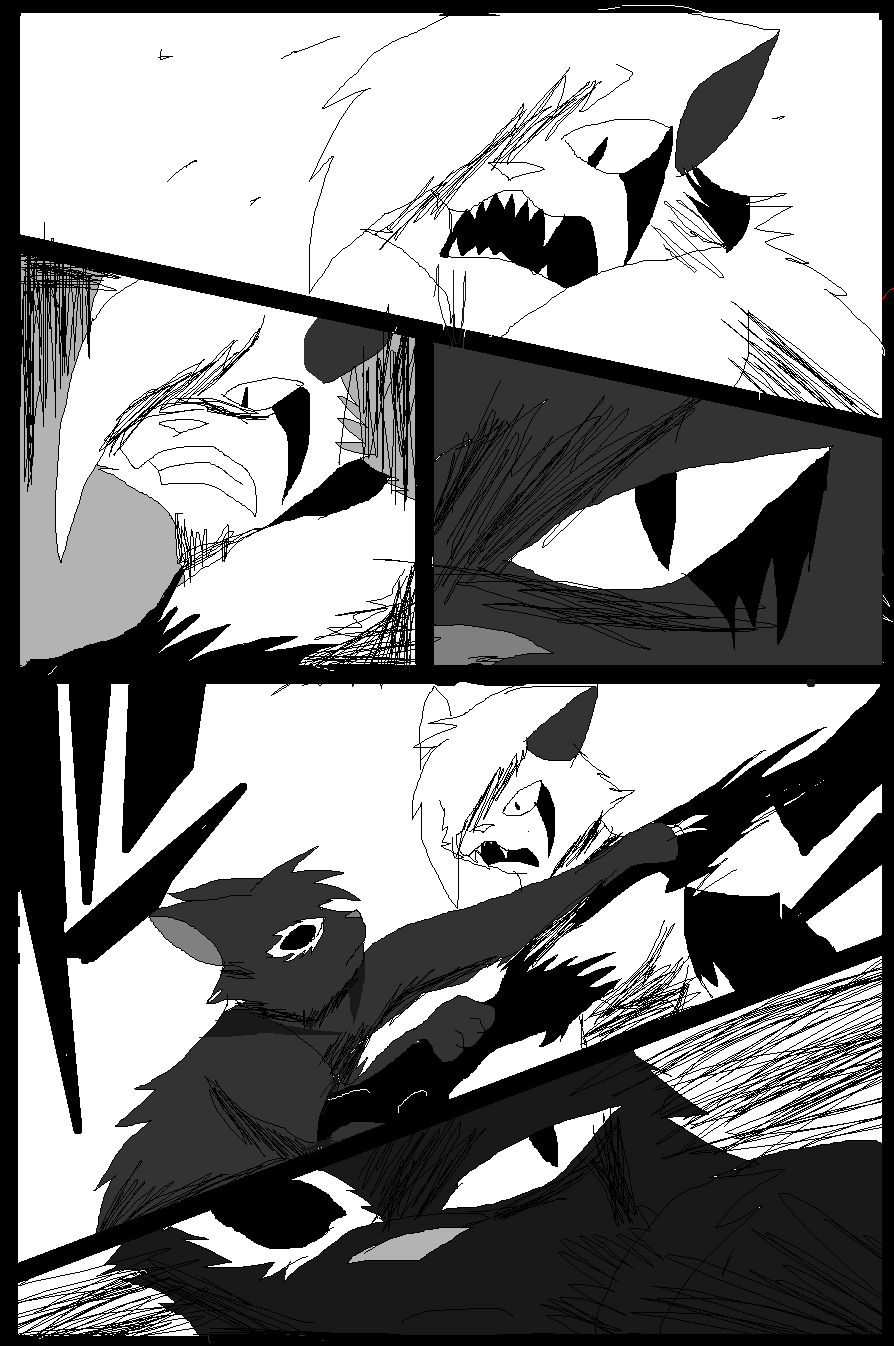 Shadow claw vs Shadow frost finale manga page 7