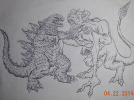 Godzilla 2012 vs Clover 2008