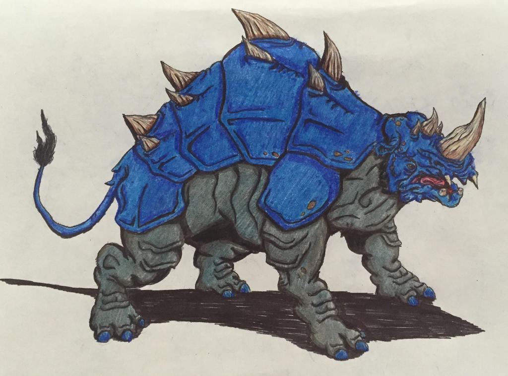 Burgundy Rinosaurus Rhinosaurus by BozzerKazooers92 on DeviantArt