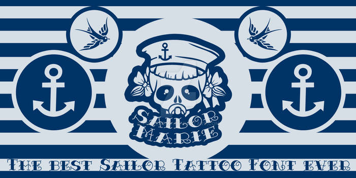 Sailor Marie Font Tattoofont