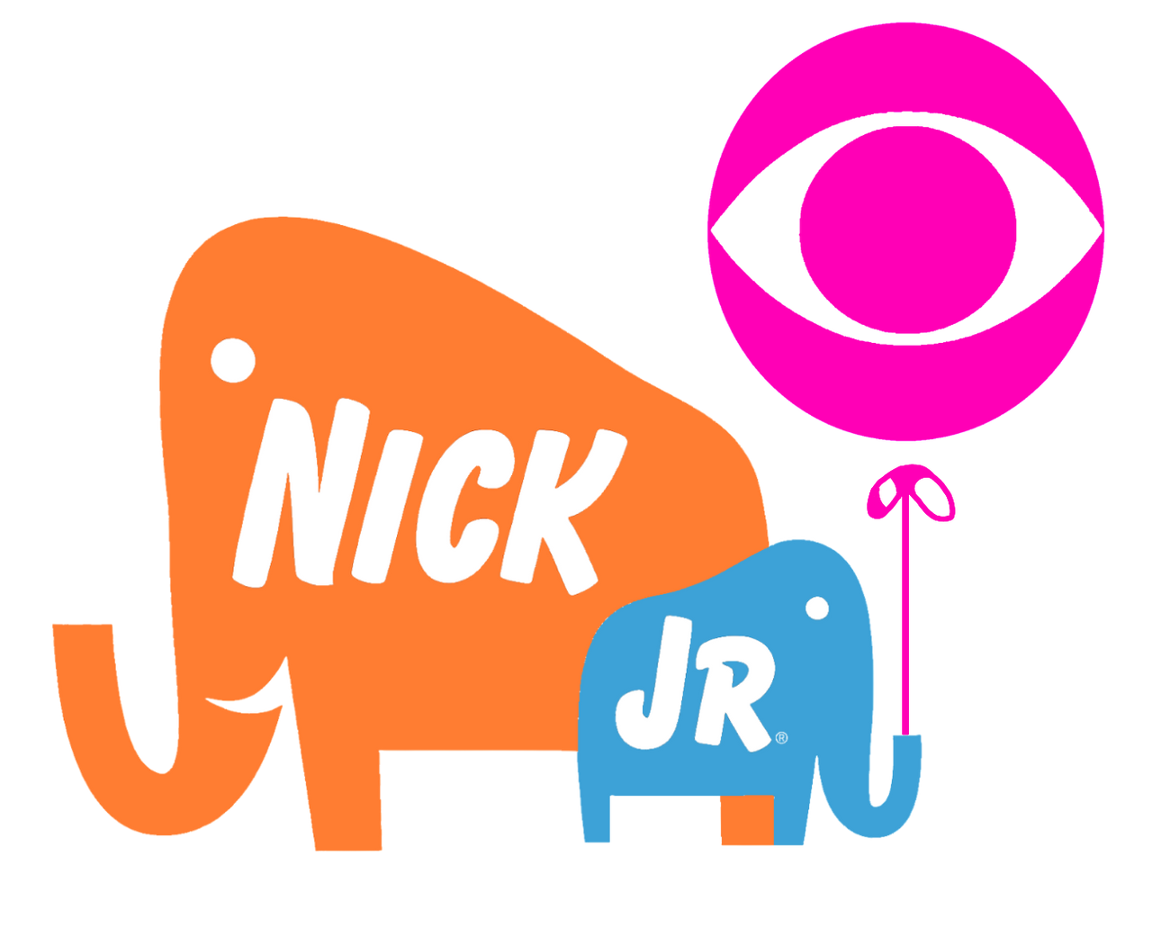 Nick Jr. on CBS logo (2001) by CanineBoi04 on DeviantArt
