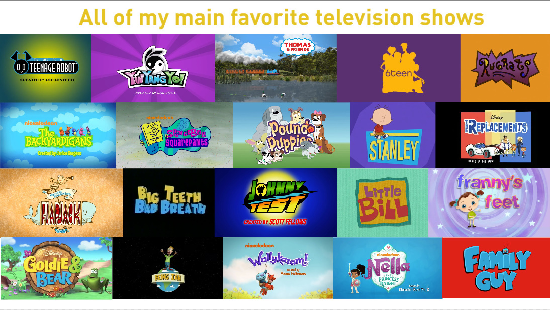 Funstartart Deviantart Program All of my main favorite television shows by CanineBoi04 on DeviantArt