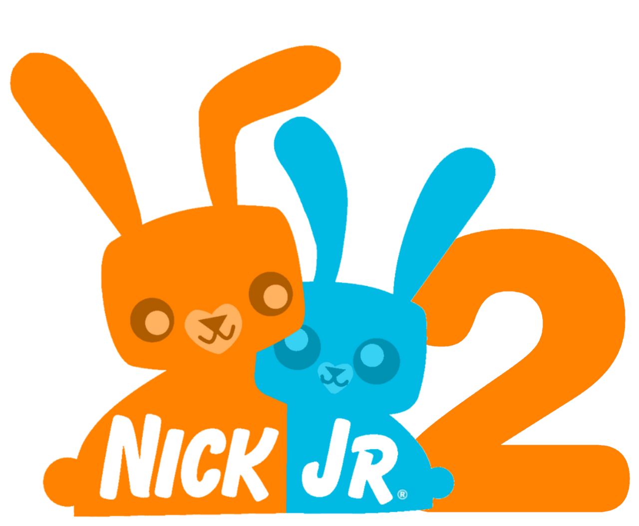 Nick Jr Letter R Rabbit Nick Jr. 2 Rabbits logo (2006) by CanineBoi04 on DeviantArt