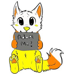 ADOPTABLE CANDY CORN FOX