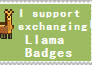 I support exchanging Llama badges