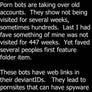 Pornbot warning