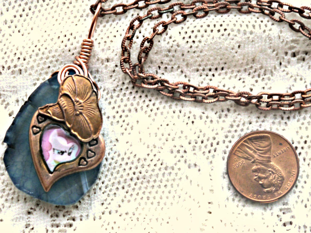 My Little Pony Agate Copper Pinkie Pie Pendant