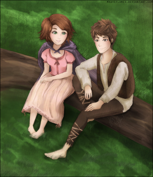 Brown-haired Barefoot Buddies