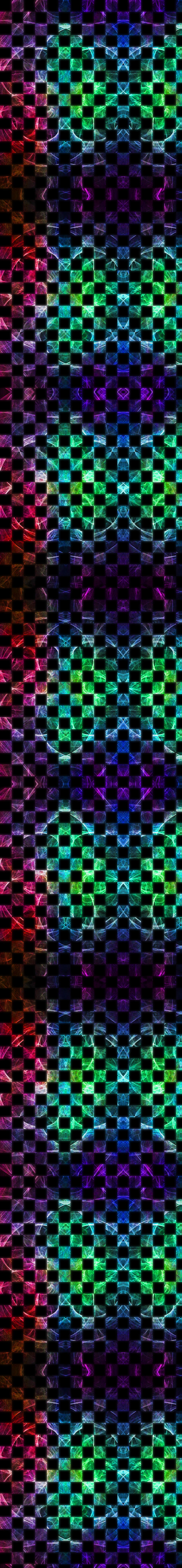 Checkered Rainbow Fractal [Custom Box BG]