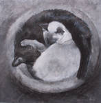 Ying Yang - Charcoal by AstridBruning