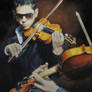 Romancing the Strings - Oil Painting