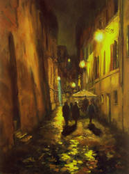 Back Streets of Rome -Painting