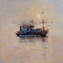 Fishing Boat - Pataya Thailand- PAINTING