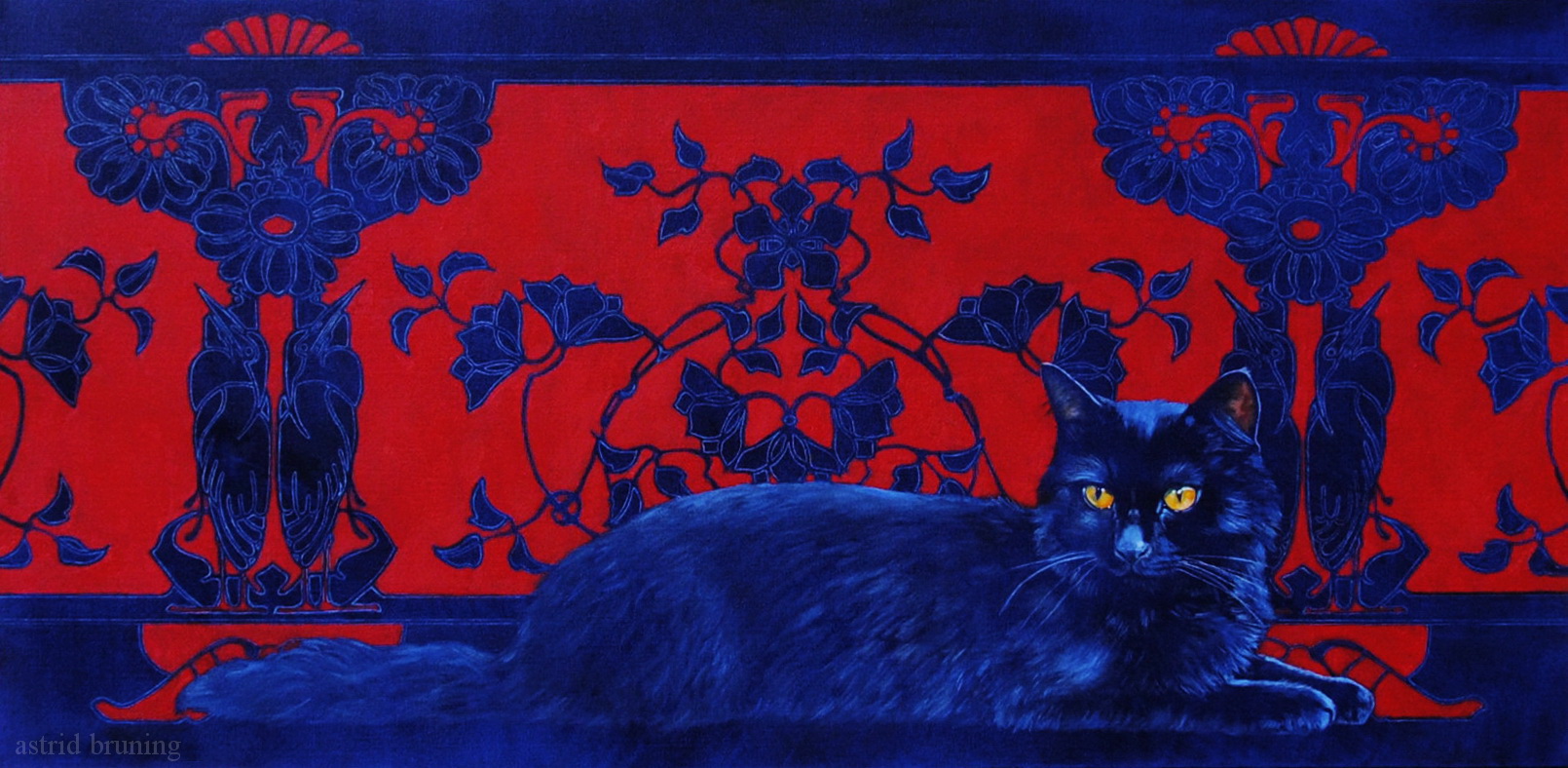 Le Chat Bleu- Oil Painting (Update)