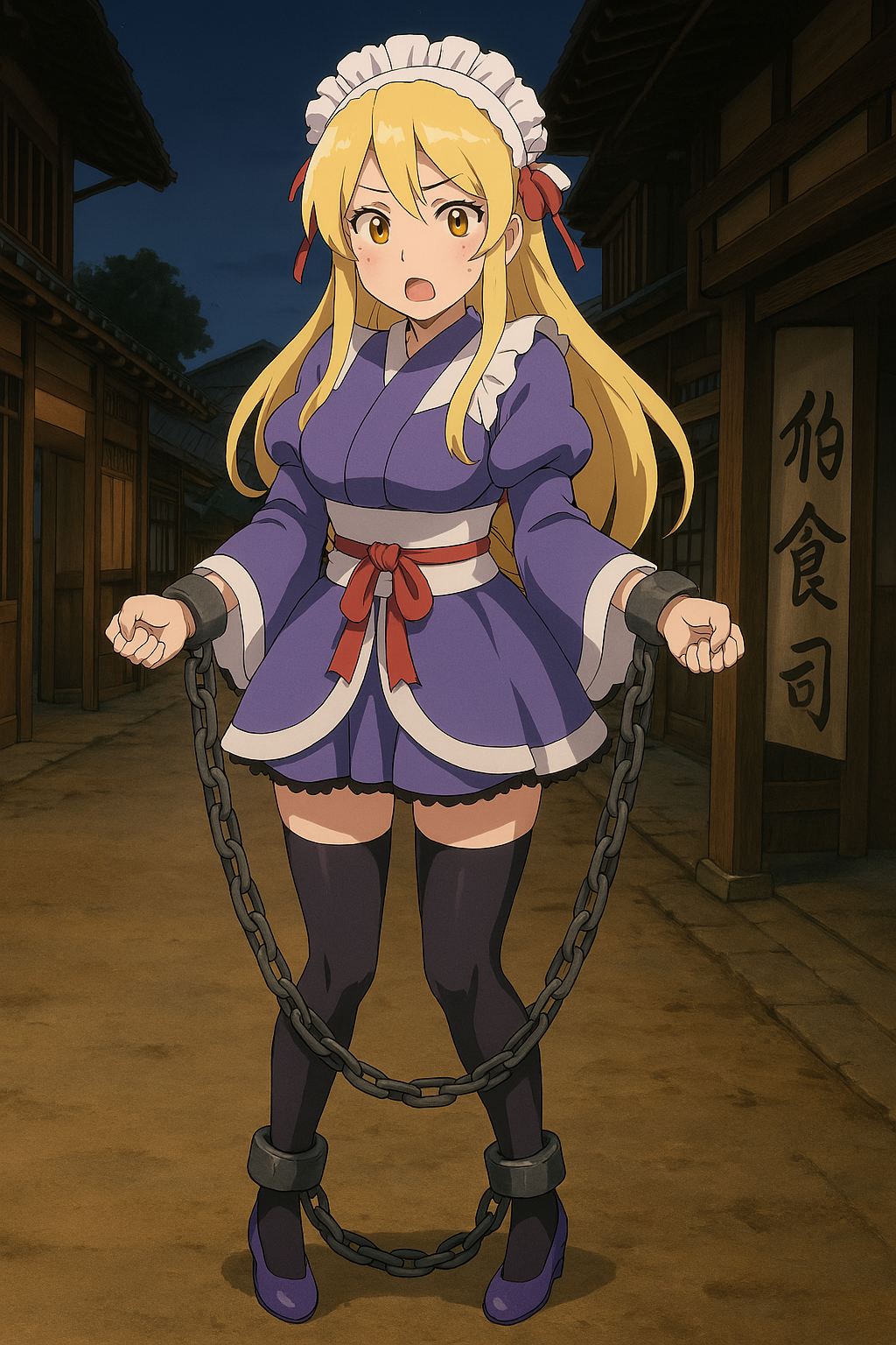 Shackled Deviantart Maid slave girl shackles handcuffed by JasonLasun23 on DeviantArt