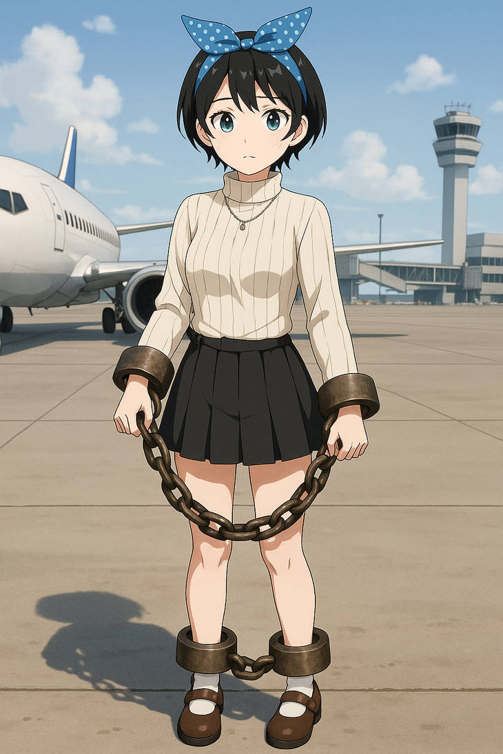 Ruka Sarashina slave girl handcuffed shackles by JasonLasun23 on DeviantArt