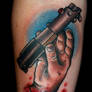 Luke Skywalker Hand Tattoo