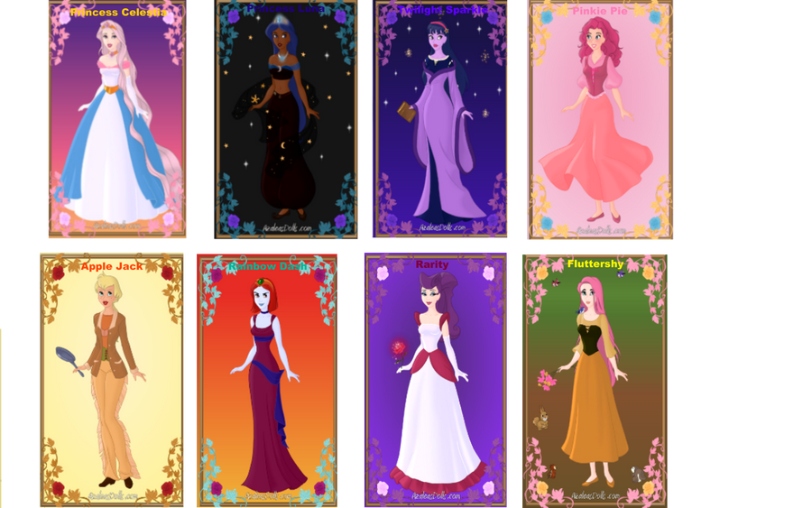Disney Humman Disney human ponies by ClopinStarchbopper on DeviantArt