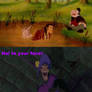 Clopin laughs in Gaston's face