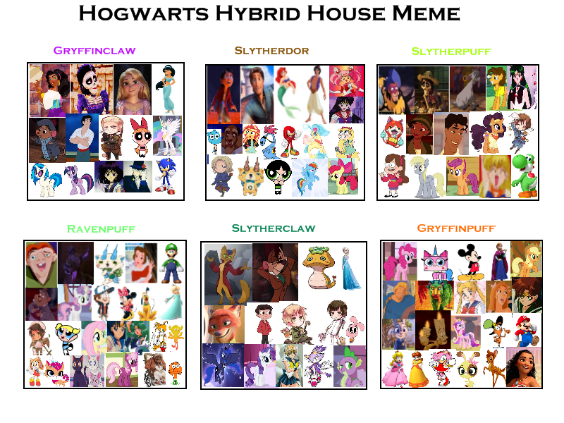 Hogwarts Hybrid House Meme *EXAMPLE* by ClopinStarchbopper on DeviantArt