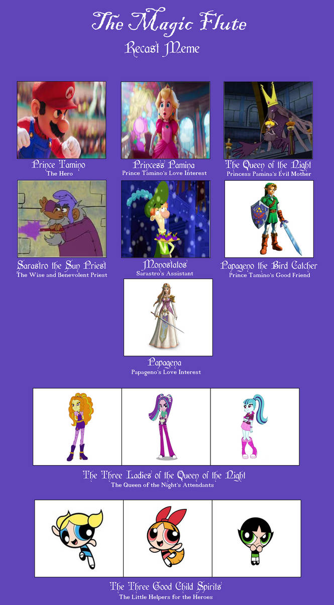 The Magic Flute Recast Meme by WanderSong on DeviantArt